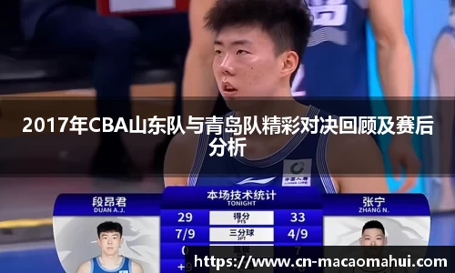 2017年CBA山东队与青岛队精彩对决回顾及赛后分析